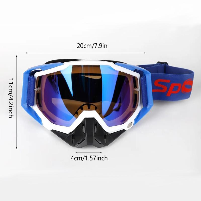 Motorcycle Goggles, Dirt Bike Goggles, Off Road Goggles with Anti Fog UV Protective Lens, Motorcycle Accessories