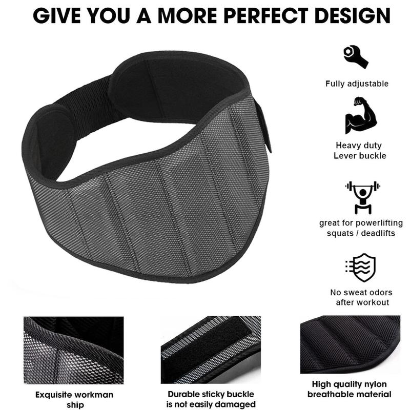 Gym Weight Lifting Belt, Adjustable Back Support Cross Training Belt, Fitness Belt for Men & Women, Sports & Outdoor Accessories