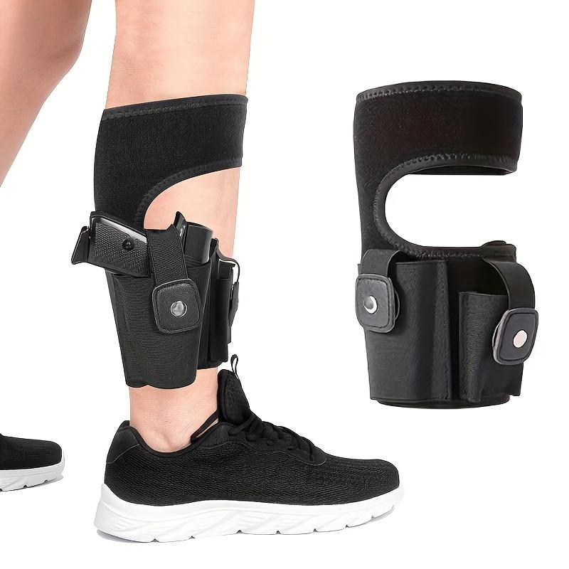 Ankle Holster for Hidden Carrying, Elastic Deep Hidden Leg Holster with Magazine Pocket Bag, Suitable for Men and Women, Right Hand and Left Hand Painting