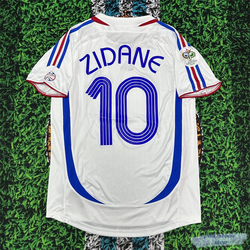 2006 France Jerseys Away White 10 Zidane 12 Henry Men and Women Short Sleeve Customized Soccer Jerseys Vintage