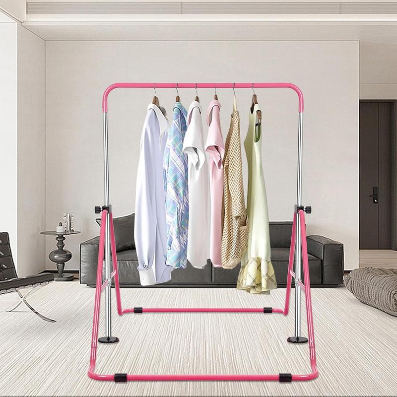 Adjustable Height Gymnastics Horizontal Bars with Rings, Expandable and Portable Folding Monkey Bars for Young Athletes