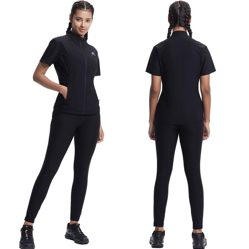 HOTSUIT Slim Stretchy Sauna Suit for Women  Compression Sweat Top Leggings