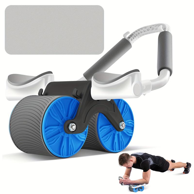 Elbow support automatic rebound abdominal wheel, abdominal exercise machine abdominal muscle roller, abdominal muscle training equipment, trolley core strengthening trainer fitness abdominal training