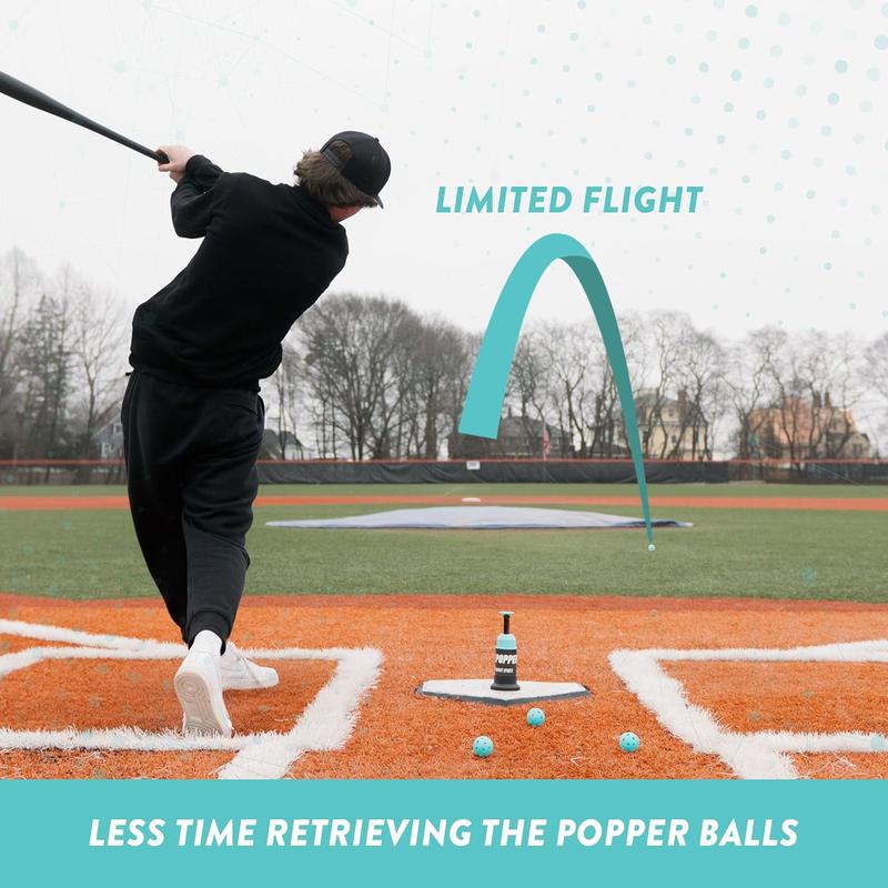 Hamoluxi Baseball Training Tee Popper 202, Hitting Tee for Perfect Swings, Batting Machine (Not for Real Baseballs 202 Popper Balls Not Included)