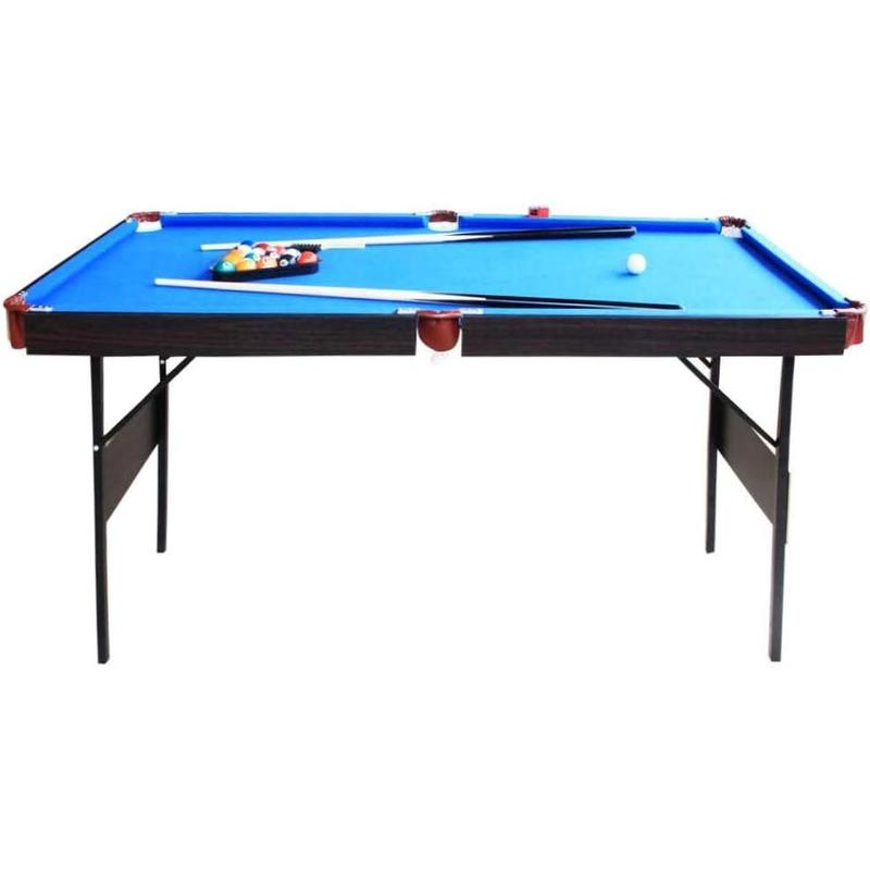 55' Billard Table, Stable Pool Table Foldable Pool Game Table Billard Snooker Sets for Adult Teenagers Kids with Cues, Triangle,