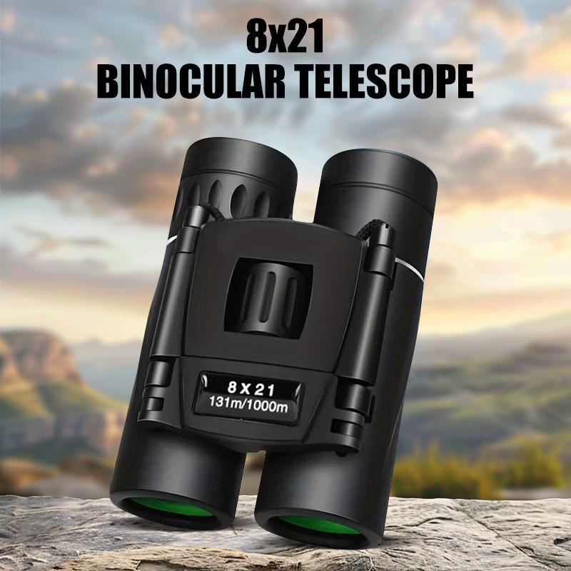 8x21 Binoculars, Portable High Precision Binoculars, Outdoor Sports Binoculars, Suitable for Travel Camping, Music Festival, Bird Watching, Hunting Tracking