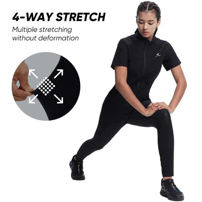 HOTSUIT Slim Stretchy Sauna Suit for Women  Compression Sweat Top Leggings