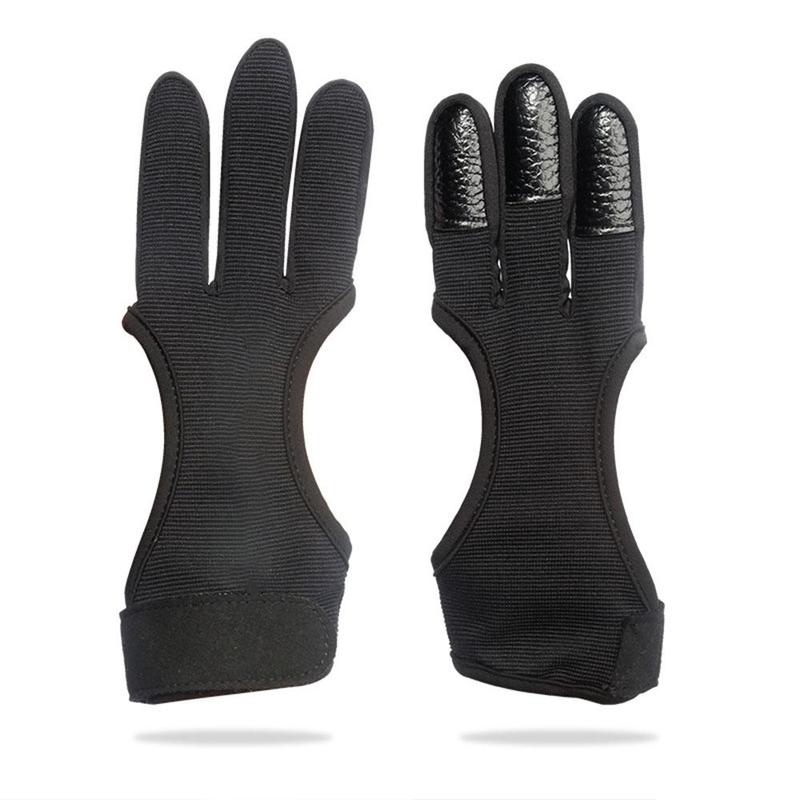 Three Finger Archery Glove, 1 Count Breathable Sports Glove, Professional Sports Glove for Beginners, Outdoor Sports Accessories