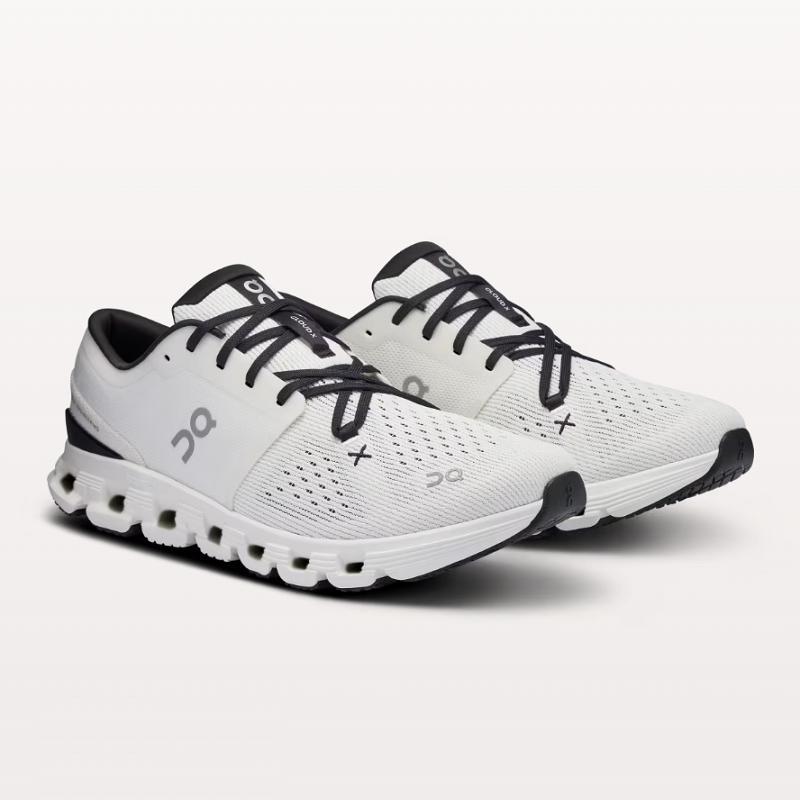 On Men's Cloud X 4 Training Shoes, Ivory & Black - Full Size