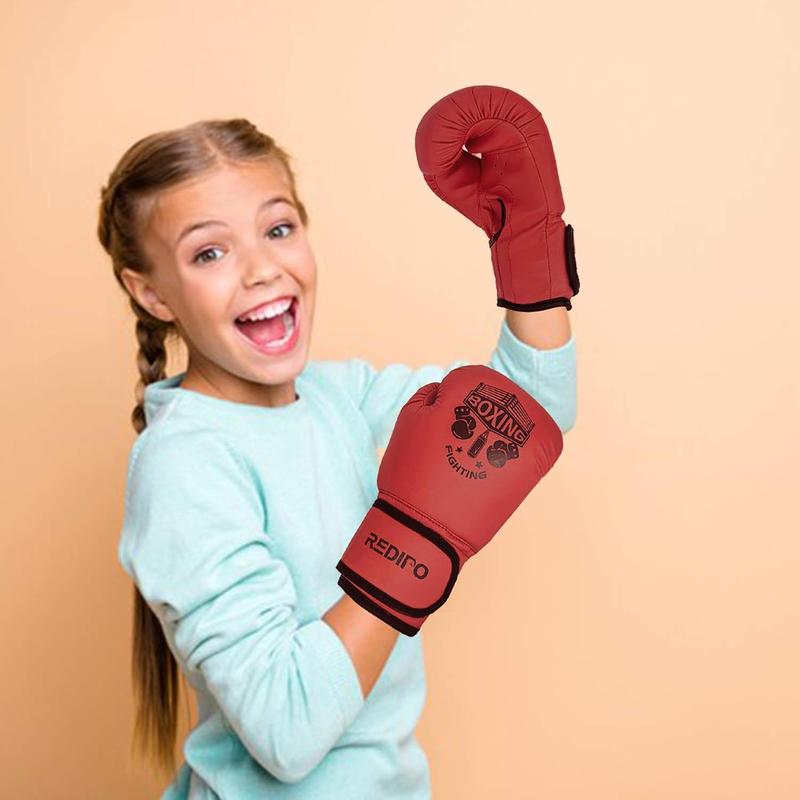 Redipo 4OZ Boxing Gloves, Sponge Foam Training Sparring Gloves Thai Kick Boxing for Boys and Girls Age 3 to 9 Years