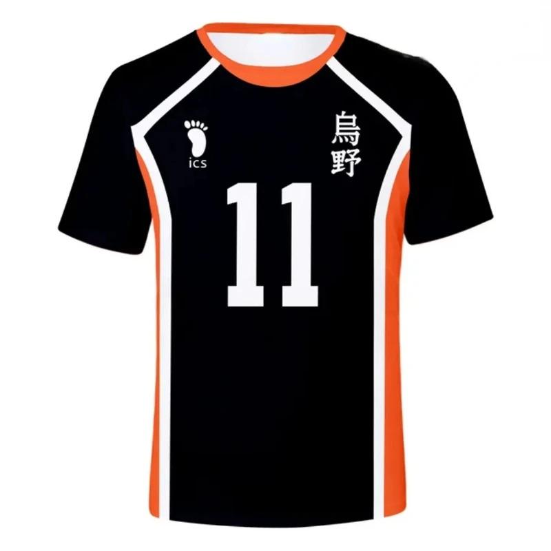 Summer Haikyuu Short Sleeve Tops Men 3D T-shirt Volleyball Team Uniform Training Clothes Women Tshirt Casual Printing T Shirt