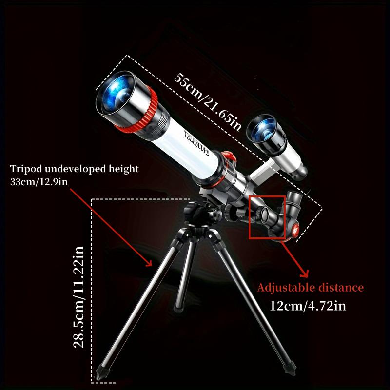 1pc Educational Astronomical Telescope, Learning Science Experiment Toy with Random Color Accessories